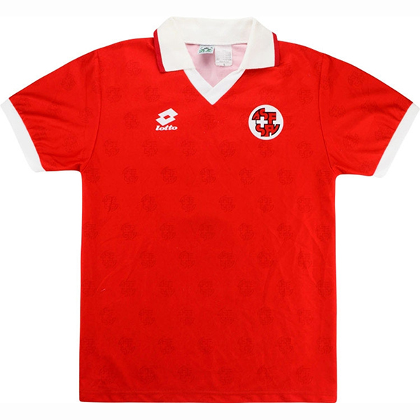 Switzerland home retro jersey first soccer kits men's sportswear football tops sport shirt 1994-1996
